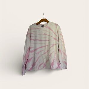 Splendid Medium Pink Tie-Dye Sweatshirt